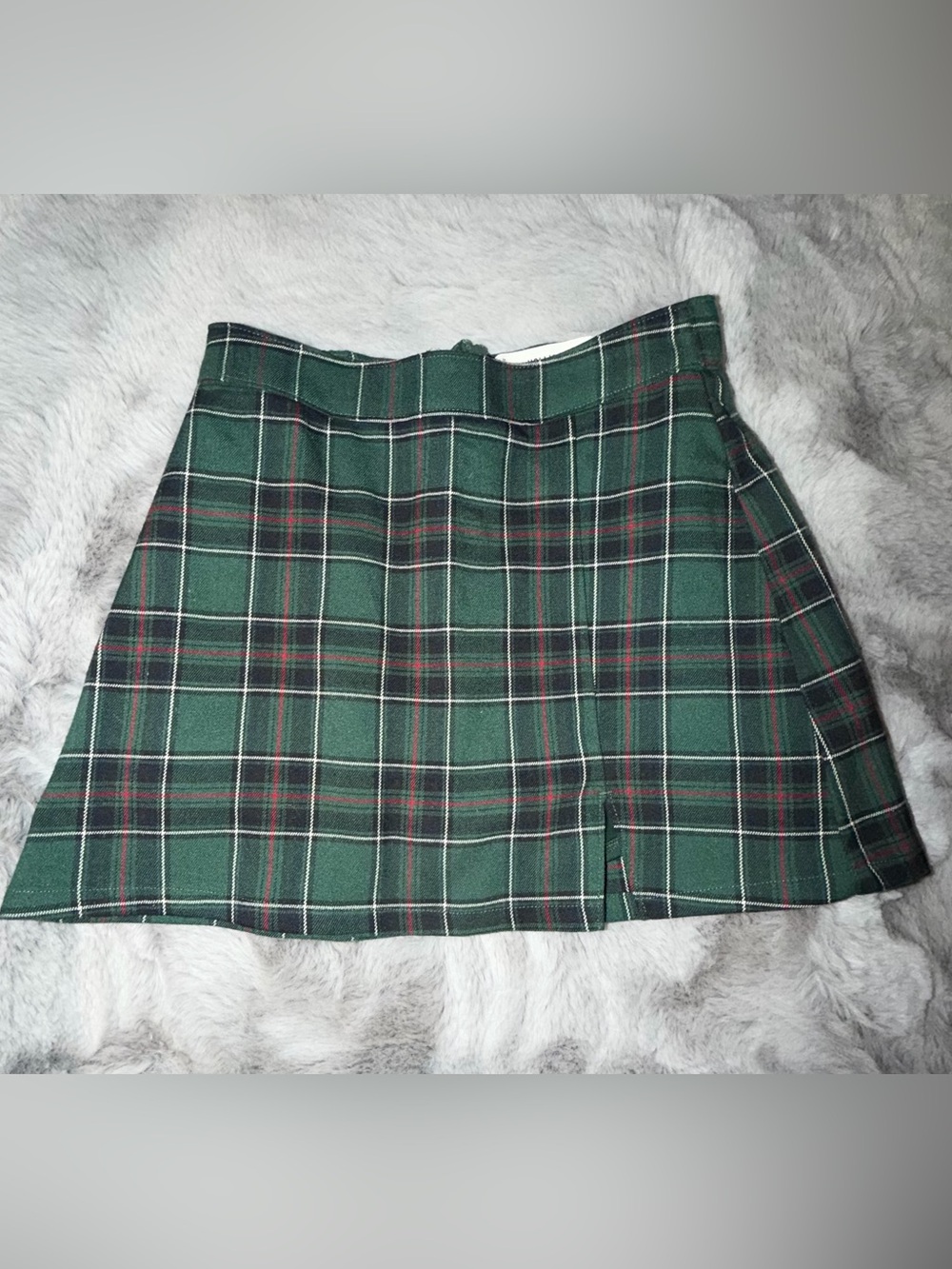 HollisterCo Green Plaid A-Line Skirt